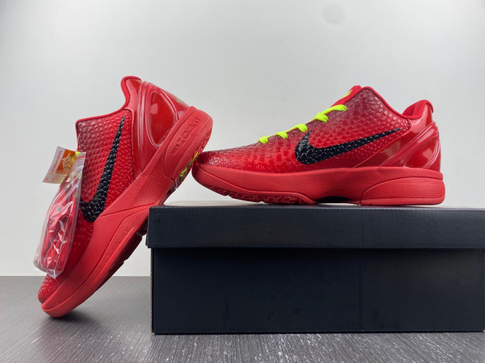 nike kobe 6 protro “reverse grinch” fv4921-600