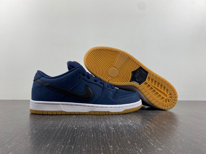 nike sb dunk low navy black gum cw7463-401