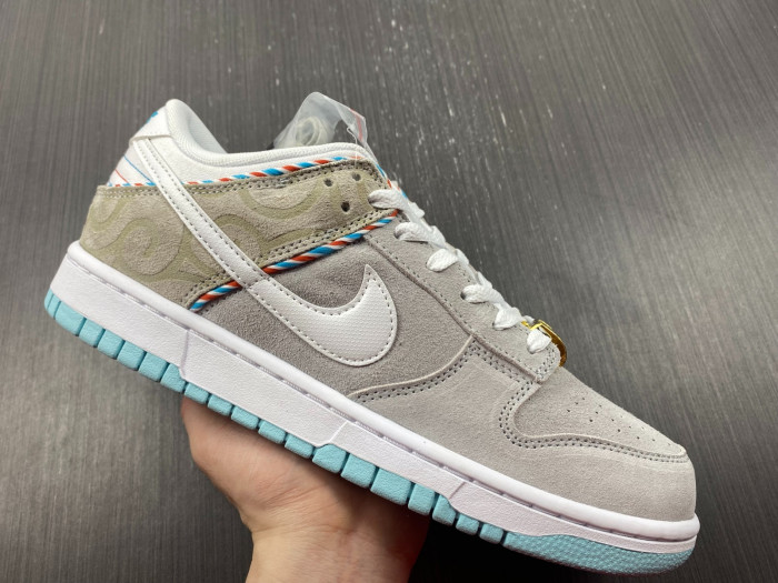 nike sb dunk low “barber shop” dh7614-500