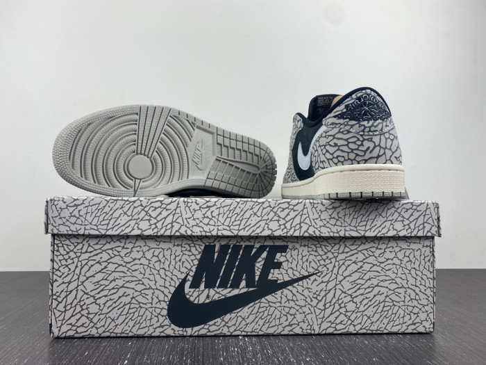 jordan 1 retro low og black cement cz0790-001