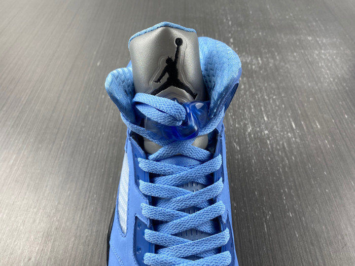 air jordan 5 “unc” university blue/black-white dv1310-401