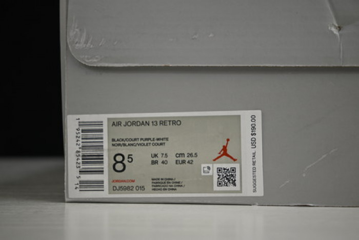 jordan 13 retro court purple dj5982-015