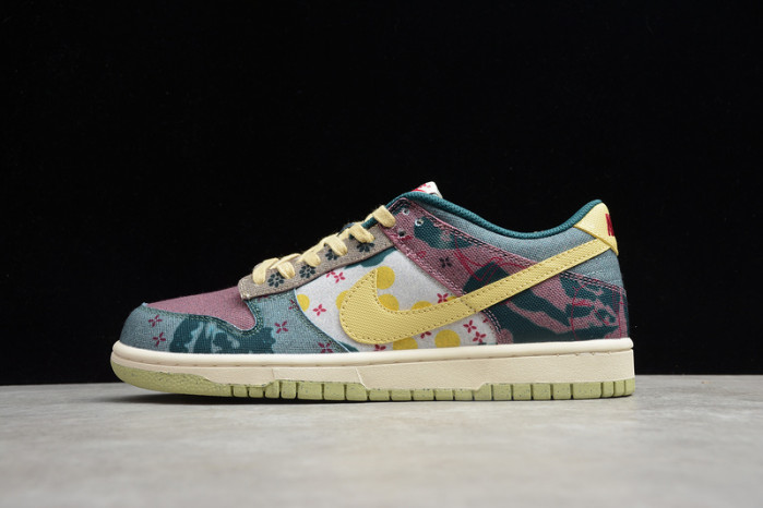 nike dunk low lemon wash multi-color cz9747-900
