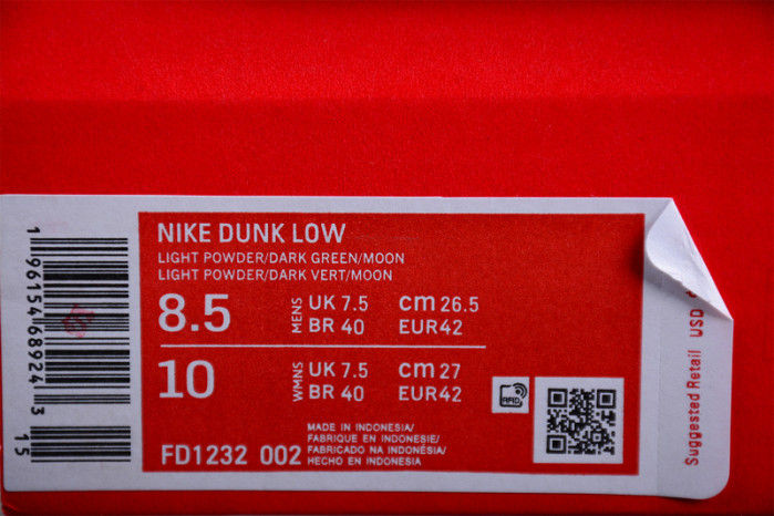 nike dunk low gs “mineral teal” fd1232-002