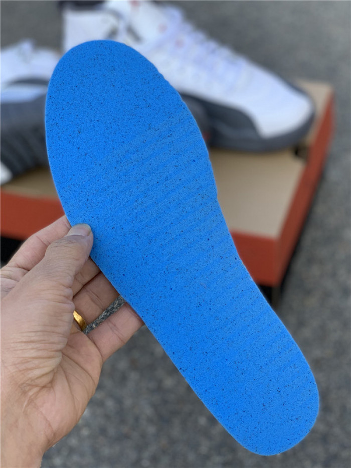 air jordan 12 gs white / dark grey 153265-160