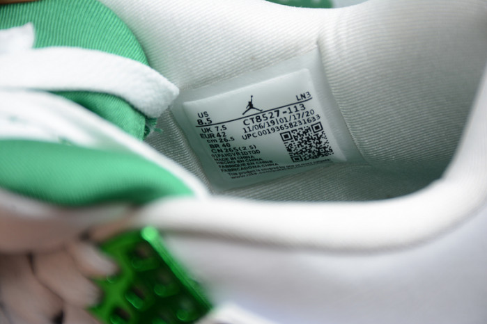 air jordan 4 retro white green ct8527-113