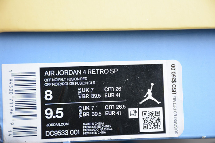 union x air jordan 4 dc9533-001