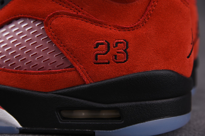 air jordan 5 raging bull 2021 red suede dd0587-600