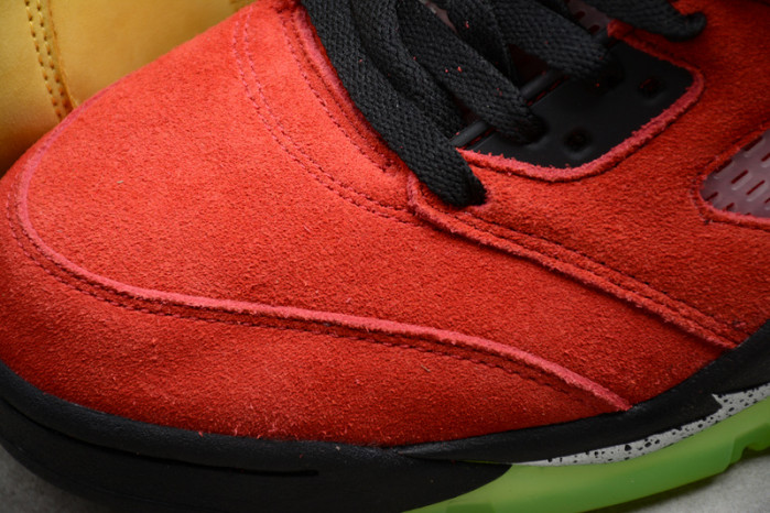 air jordan 5 solar orange what the cz5725-700