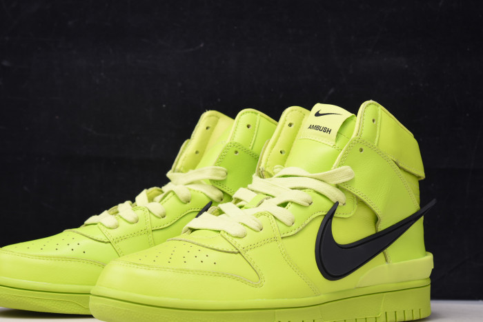 nike dunk high ambush flash lime cu7544-300