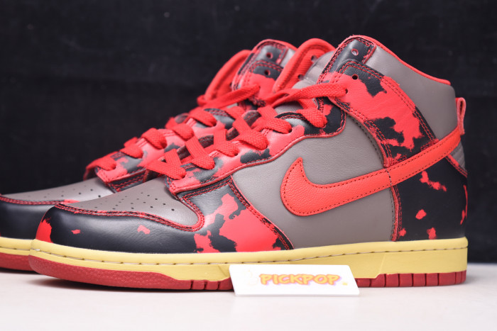 nike dunk high 1985 red acid wash
