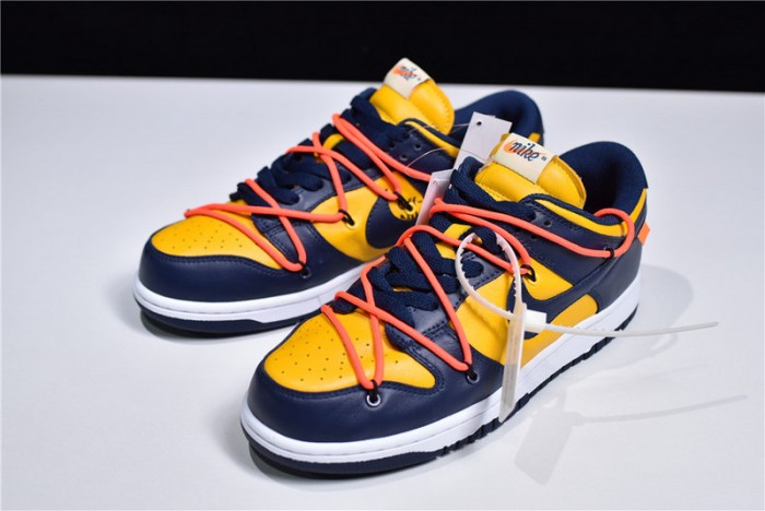 off-w x nike dunk low michigan ct0856-700