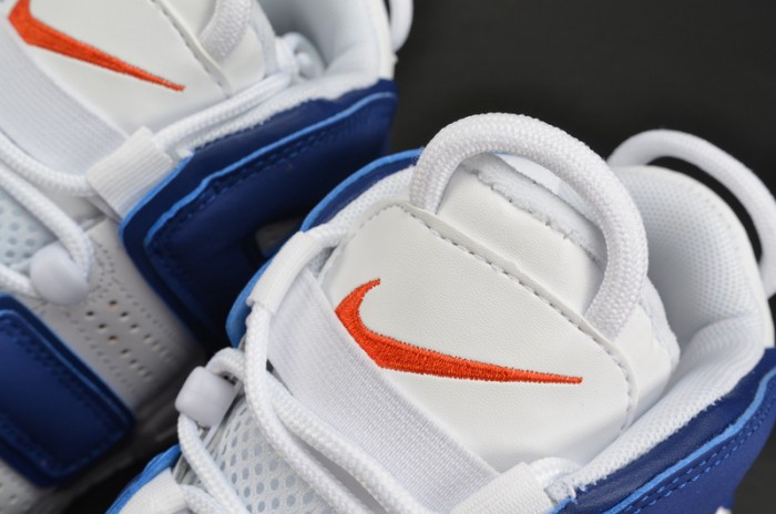 nike air more uptempo “knicks” white/deep royal blue womens 415082-103