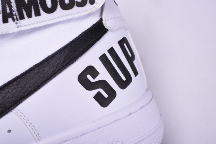 nike S*p*e air force 1 one high white world famous 698696-100