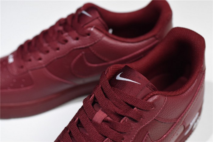 nike air force 1 low 07 lthr sail team red aj7280-600