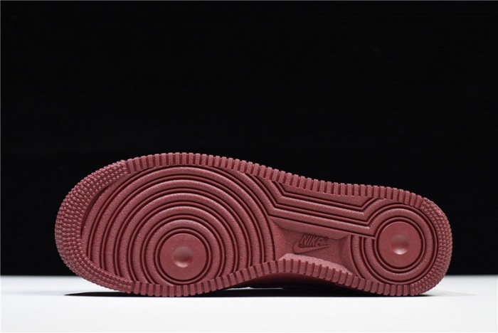 nike air force 1 low 07 lthr sail team red aj7280-600